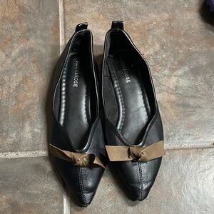 Black and Brown Women's Flats